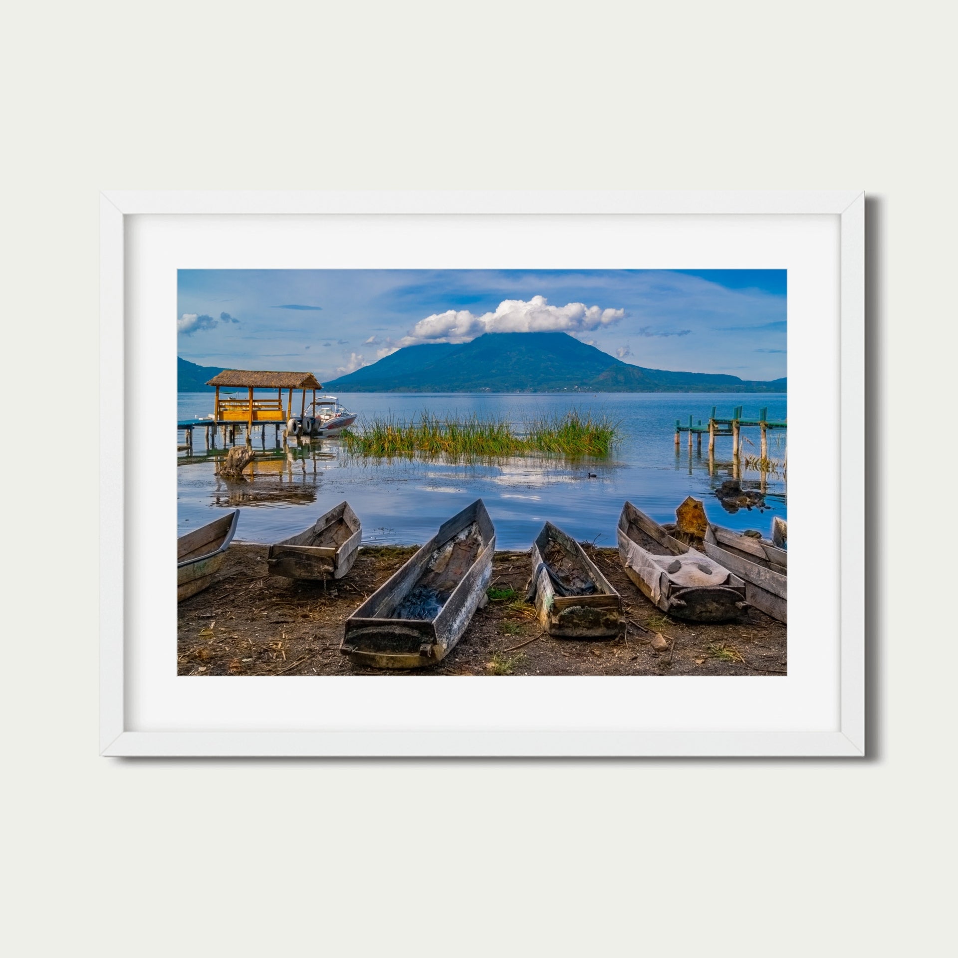 Lake Atitlan Fishing Boats - Horizontal Wall Art - Roberto Destarac Photography