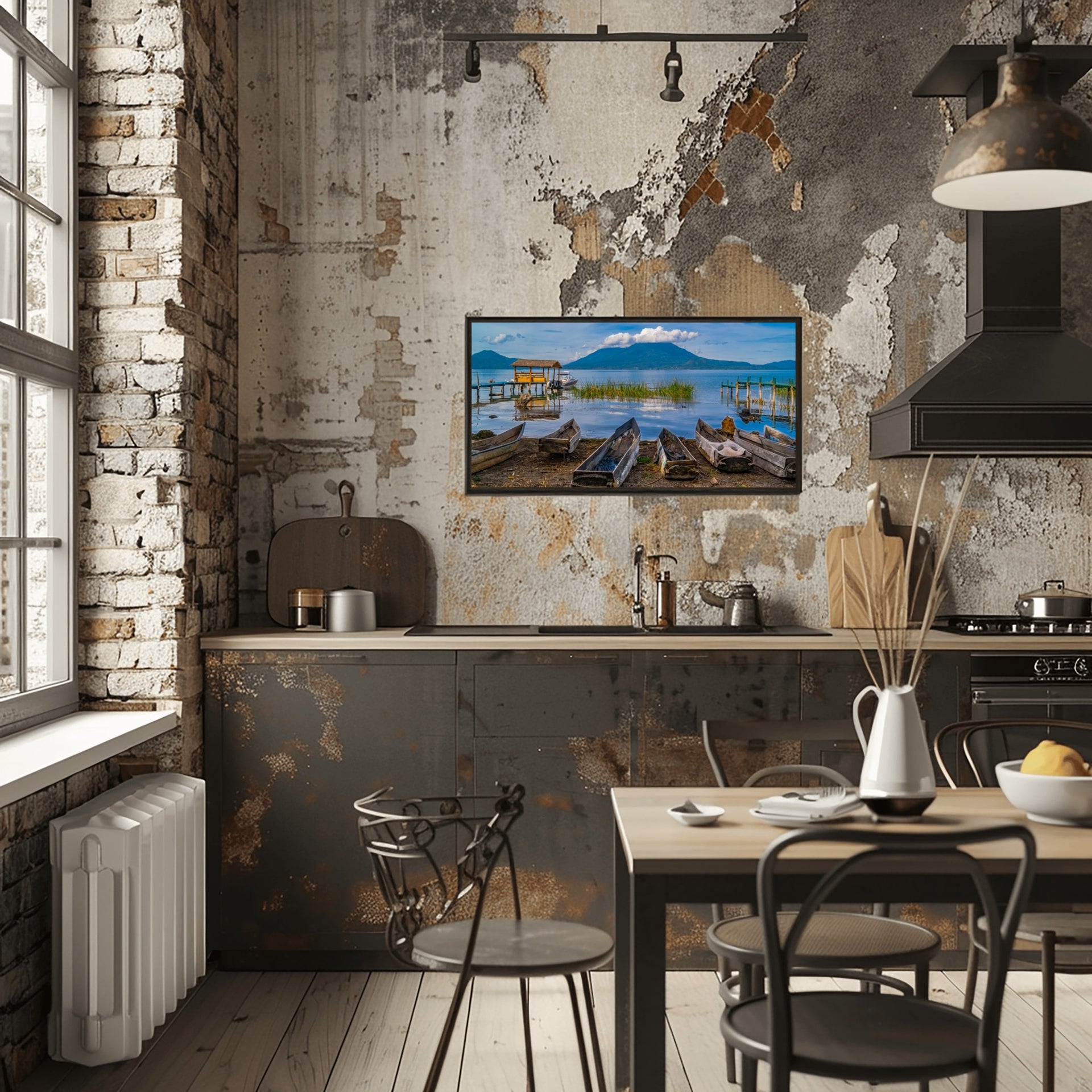 Lake Atitlan Fishing Boats - Horizontal Wall Art - Roberto Destarac Photography