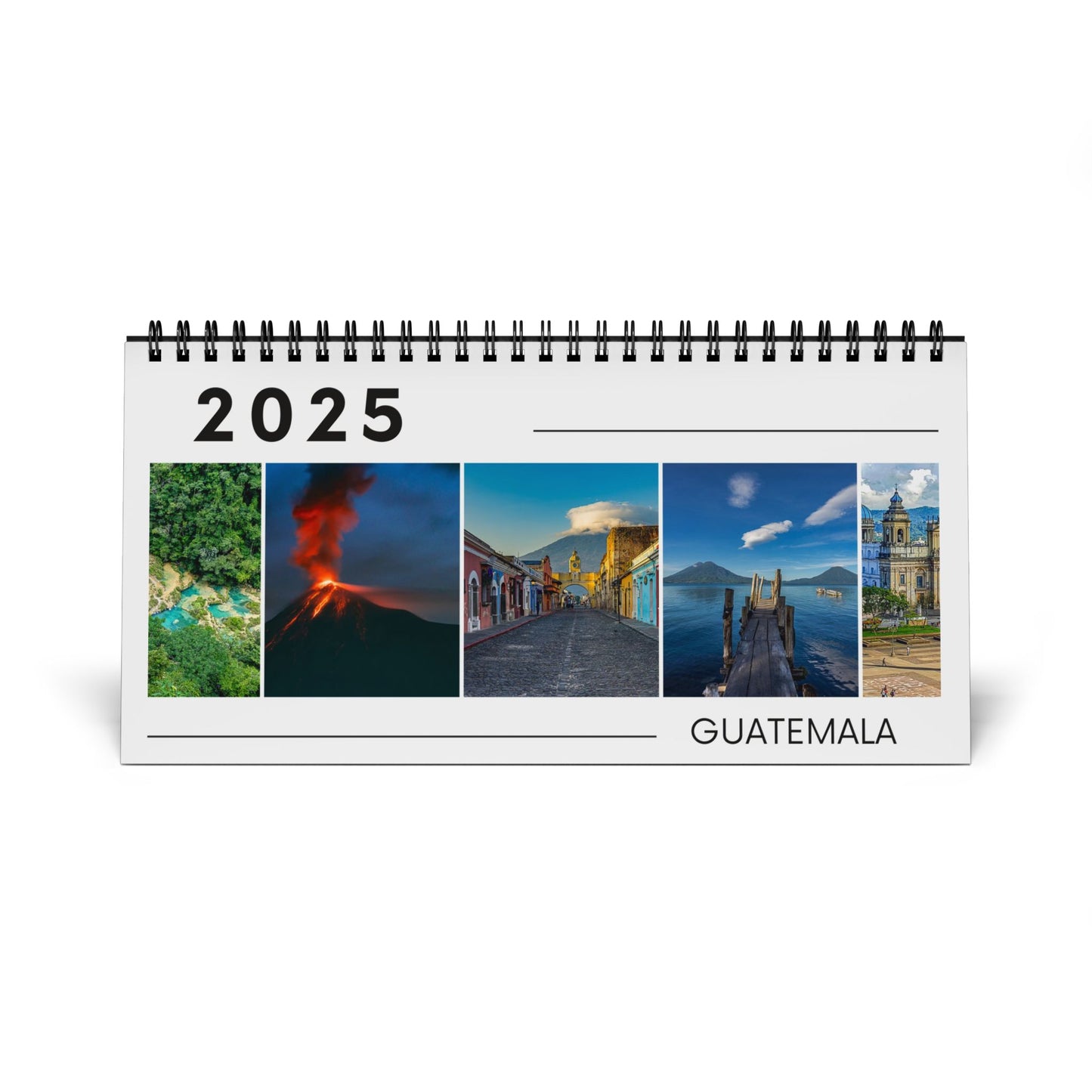 2025 Guatemala Desktop Calendar