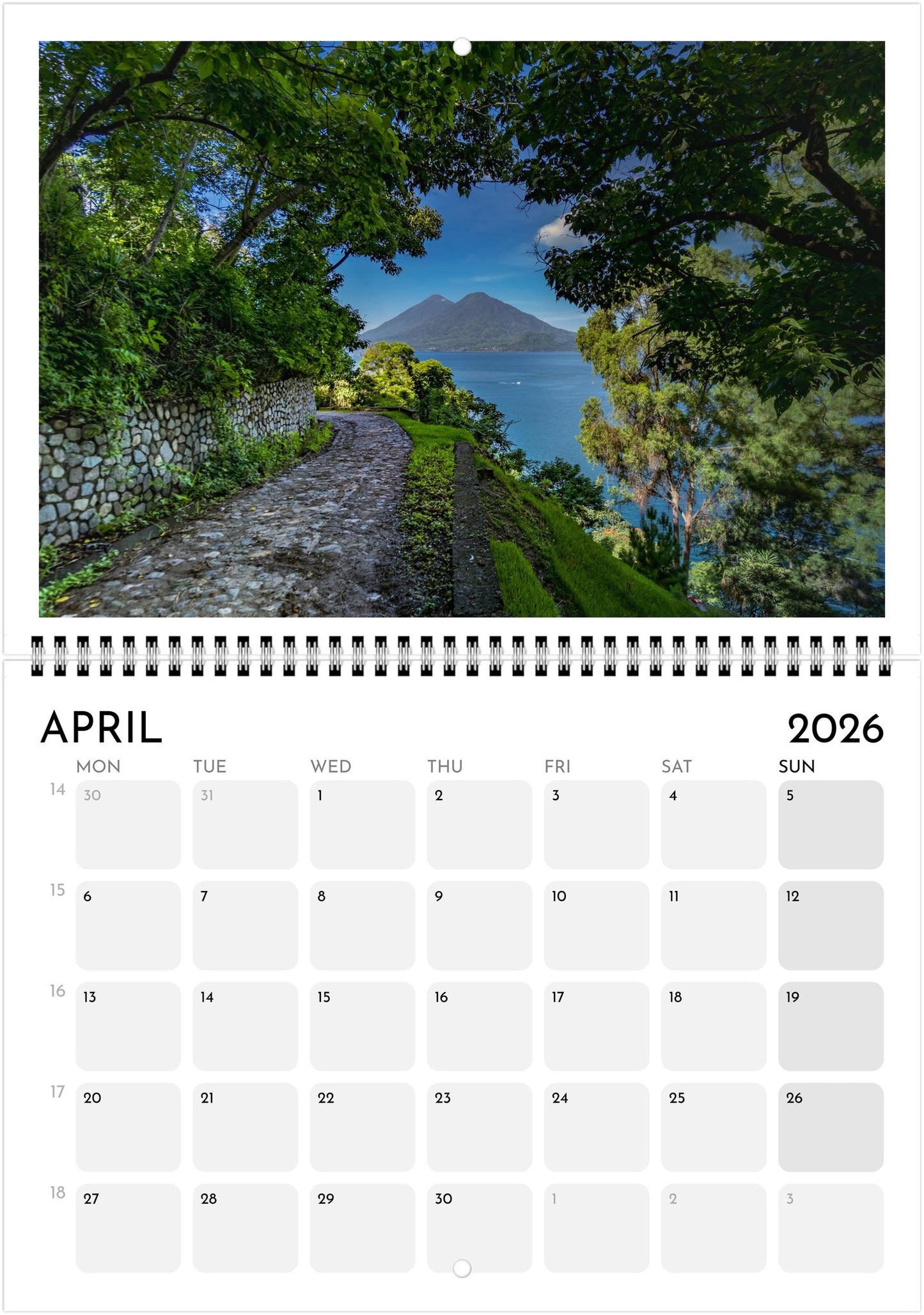 2026 Wall Calendar - Postales de mi Guate